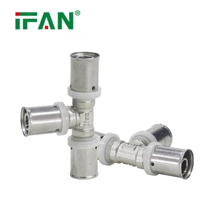 DIN 16892 16-32MM ruostumaton teräs hopea PEX-puristusliitin
